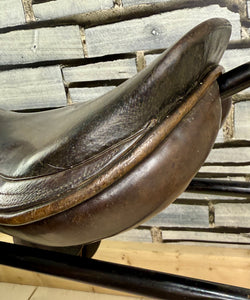 16 1/2” Medium Nelson Pessoa Jump Saddle - Black