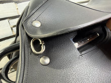 Load image into Gallery viewer, 15” Medium Leather Pony GP/Jump Saddle - Black - Point &amp; Balance Straps