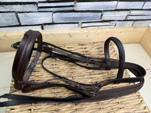 Load image into Gallery viewer, S/H Flash Noseband Bridle with Biogrip Reins -Full- Brown