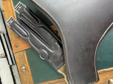 Load image into Gallery viewer, 52” Elasticated Leather Stud/Jumping Stud Girth-Brown - Soft Padding