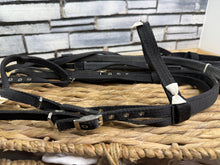 Load image into Gallery viewer, S/H Roma Web Bridle &amp; Reins - Black - Pony