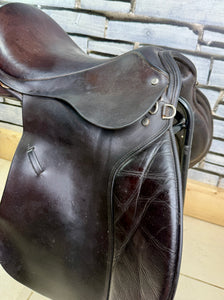 16 1/2” MW English GP Saddle - Brown