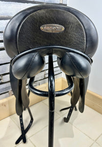 17 1/2” Wide Harry Dabbs Dressage Saddle - Black