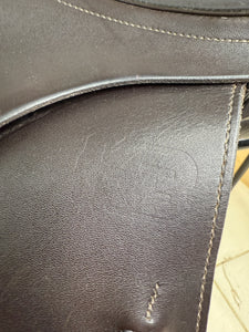 17” Medium Albion K3 MonoFlap Jump Saddle - Brown