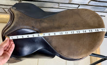 Load image into Gallery viewer, 17 1/2” Wide Ideal VSD/WH English Saddle - Brown - Working Hunter Cob - Part Suede
