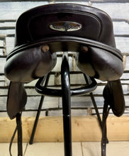 Load image into Gallery viewer, 16 1/2” MW Harry Dabbs Future Monoflap Jump Saddle - Shoulder Free - Brown