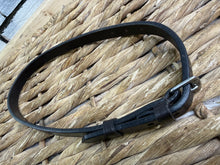 Load image into Gallery viewer, New English Leather Flash Strap -Black/Brown- Pony/Cob/Full