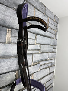 S/H Equicraft Anatomic Patent Dressage Bridle - Brown - XF