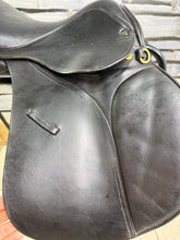 Load image into Gallery viewer, 14” Wide GFS English Pony GP Saddle - Black - Lead Rein Tiny Tot