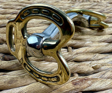 Load image into Gallery viewer, Horseshoe Cheek Stallion Show Bit -4”-5 1/2”