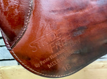 Load image into Gallery viewer, 16 1/2” MW Stride Free Double Flap Jump Saddle - Tan