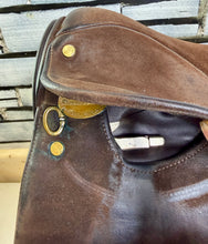 Load image into Gallery viewer, 15” Medium Morris &amp; Nolan WH Working Hunter Saddle - Brown - Suede - Working Hunter