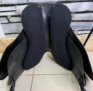 17” XW Nick Dolman Holistic Dressage Saddle - Black
