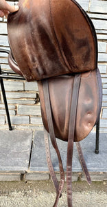 17” Wide Butet Monoflap Close Contact Dressage Saddle