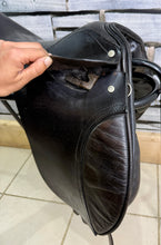 Load image into Gallery viewer, 14 1/2” Wide English Pony GP Saddle - Black - Sec A/Shetland - Tiny Tot