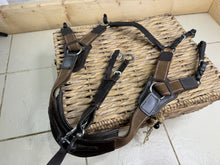 Load image into Gallery viewer, S/H Elastic 5-Point Breastplate &amp; Martingale -Brown- Small Pony