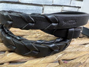 S/H Penwood English Laced Show Reins - Black - Full
