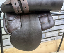 Load image into Gallery viewer, 14” MW English Tiny Tots Pony Show Saddle - Dark Brown