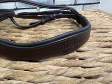 Load image into Gallery viewer, S/H Colliegate Padded Flash Bridle &amp; Flexi Reins - Brown - Cob
