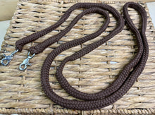 Load image into Gallery viewer, Soft Rope Halter/Bitless Sidepull Bridle with Reins - Small &amp; Large -