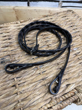 Load image into Gallery viewer, S/H English Traditional 1/2” Laced Reins -Small Pony- Brown