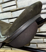 Load image into Gallery viewer, 16 1/2” Wide Eclipse Suede &amp; Synthetic GP Saddle - Black