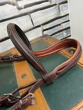 Load image into Gallery viewer, Devoucoux Grackle Bridle -Brown- Large/Full - Padded Anatomic Headpiece
