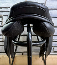 Load image into Gallery viewer, 16” MW Saddle Company Pony GP Saddle - Black - Changeable Width on a Press