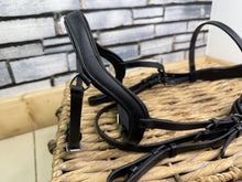 Load image into Gallery viewer, S/H Full Size Anatomic Padded Head &amp; Nose Bridle - Black