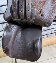 Load image into Gallery viewer, 17” MW English GP/Jump Saddle - Brown