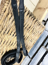 Load image into Gallery viewer, S/H Stubben 56” Non-Stretch Calf Skin Stirrup Leathers - Black