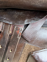 Load image into Gallery viewer, 17” Wide GFS English GP/Jump Saddle - Brown - Square Cantle
