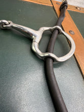 Load image into Gallery viewer, 5” Cheltenham Gag Bit with English Leather Cheeks - Brown - Running Gag