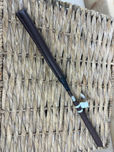 Load image into Gallery viewer, 20”/50cm English Made Short BS Legal Jumping Whip/Cushioned Bat - Brown/Black