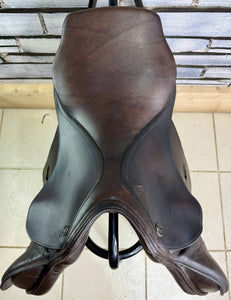 17” MW Kieffer N. Koof FL Jump Saddle - Brown