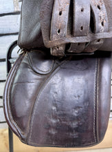 Load image into Gallery viewer, 14” Wide English Pony Saddle - Brown