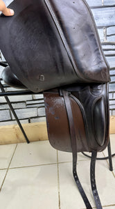 17 1/2” MW Farrington Kentucky Dressage Saddle - Brown