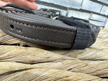 Load image into Gallery viewer, Rhinegold Hide Wrapped Softee Stirrup Leathers - Brown &amp; Black