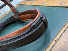 Load image into Gallery viewer, Stitched Padded Hunter Snaffle Bridle - Brown/Tan -Cob Size- Jerome - English Leather