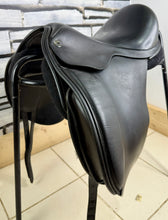 Load image into Gallery viewer, 17” XW Nick Dolman Holistic Dressage Saddle - Black