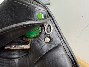 17 1/2” MW Hockenden Saddlery Monoflap Dressage Saddle - Black