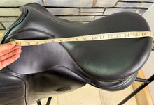 Load image into Gallery viewer, 17” Wide Crown/Ideal Jessica Dressage Saddle - Black - Excellent Condition