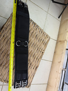 S/H 24” Waffle Padded Cob Dressage/Roller Girth - Black