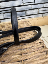 Load image into Gallery viewer, S/H Cavesson Snaffle Bridle - Black  - Cob