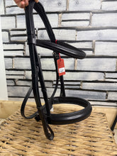 Load image into Gallery viewer, Albion KB English Snaffle Bridle - Black - XF
