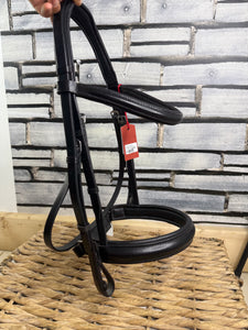 Albion KB English Snaffle Bridle - Black - XF
