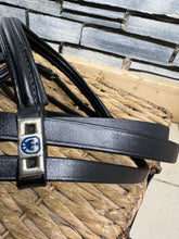 Load image into Gallery viewer, S/H Stubben Split Head Flash Competition Bridle - Black - Full
