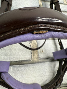S/H Equicraft Anatomic Patent Dressage Bridle - Brown - XF