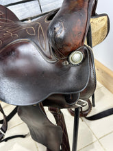 Load image into Gallery viewer, 16” Bunkhouse Leather Banderas Texas Western Saddle - Brown