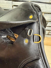 Load image into Gallery viewer, 16 1/2” XW Extra Wide English GP Saddle - Black - XW Cob Tree
